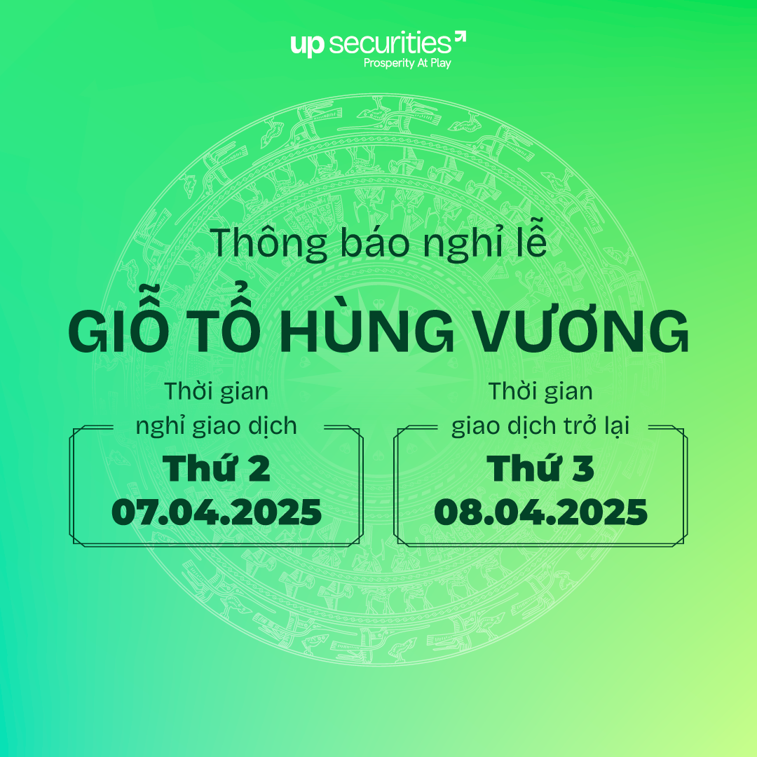  THÔNG BÁO LỊCH NGHỈ GIAO DỊCH GIỖ TỔ HÙNG VƯƠNG 2025 